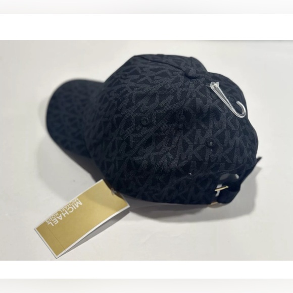 Michael Kors Women All Over Logo / Black  Cotton Cap - One Size - Picture 3 of 9